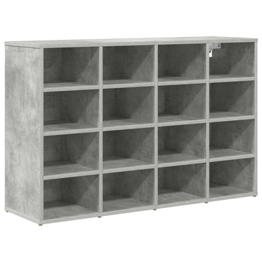 Vidaxl schoenenkast met plank betongrijs 103 x 30 x 67 cm bewerkt hout
