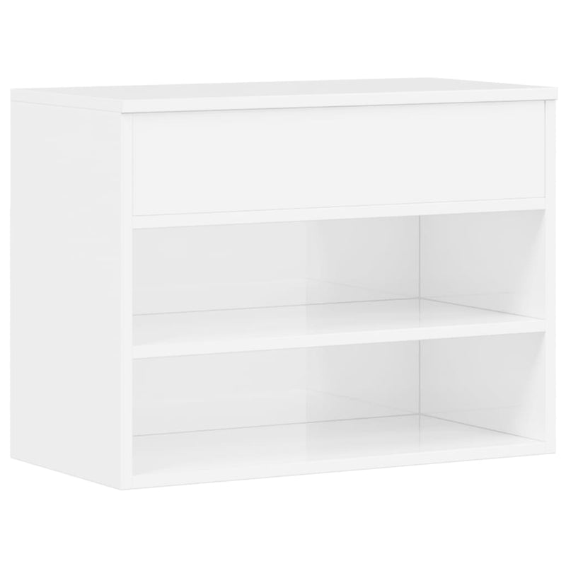 Load image into Gallery viewer, Vidaxl schoenenbank 60x30x45 cm bewerkt hout hoogglans wit
