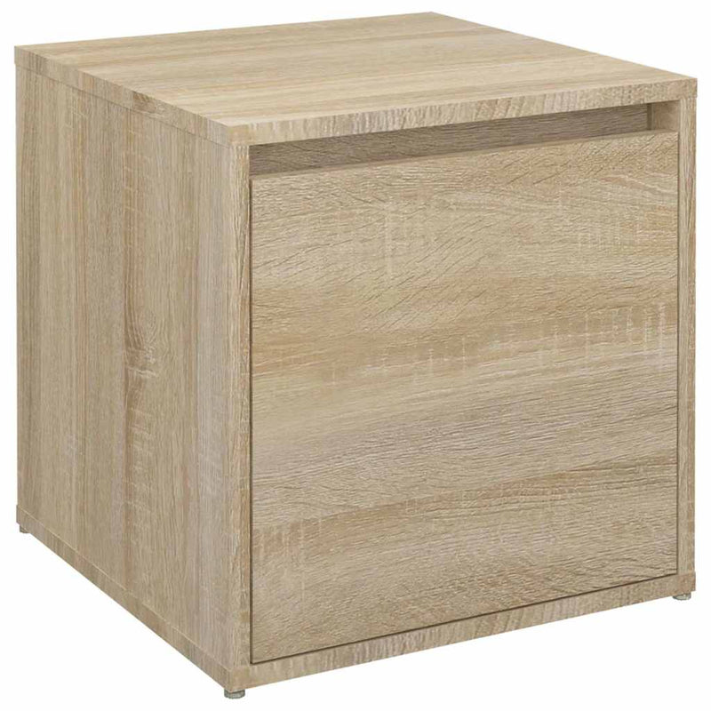 Chargez l'image dans la visionneuse de la galerie, Vidaxl opbergbox met lade 40,5x40x40 cm bewerkt hout sonoma eikenkleur
