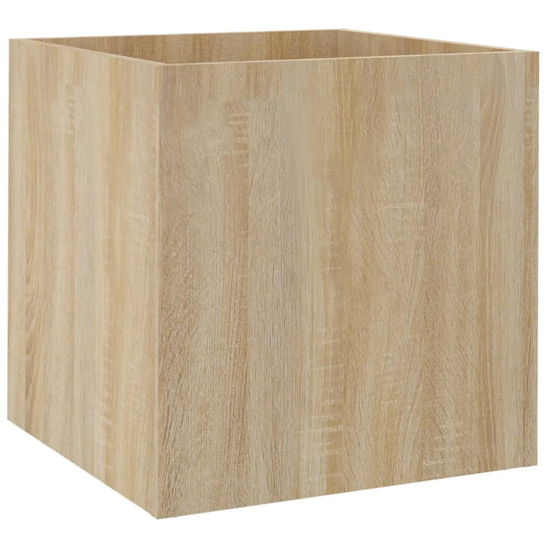 Load image into Gallery viewer, Vidaxl plantenbak 40x40x40 cm bewerkt hout sonoma eiken
