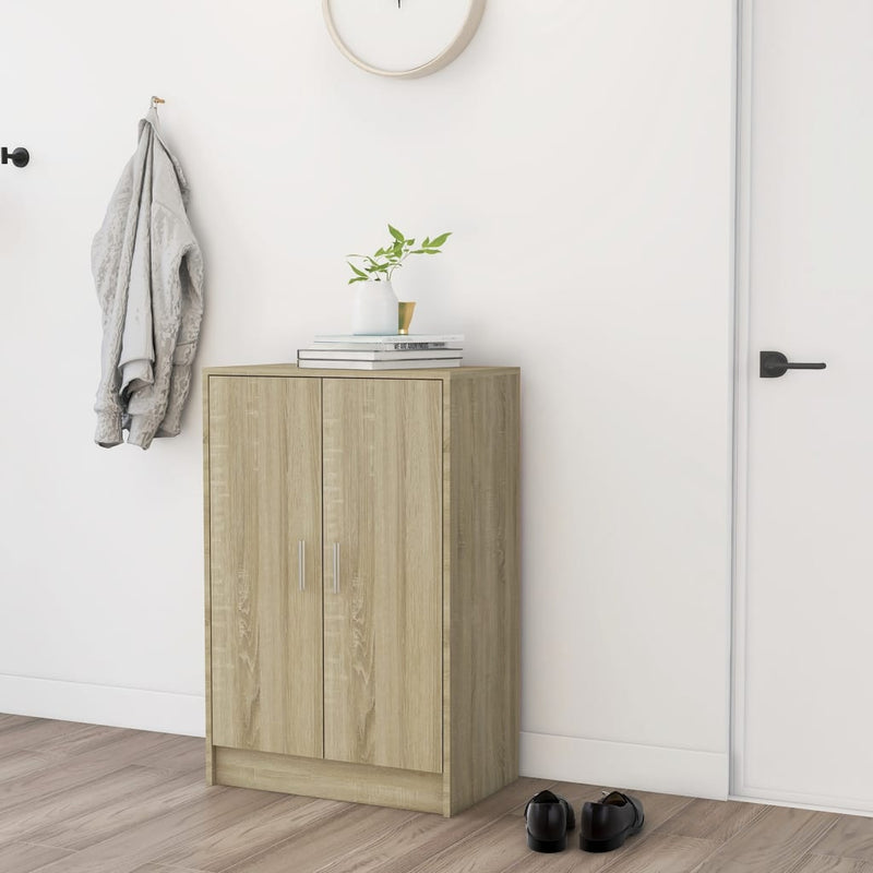 Load image into Gallery viewer, VidaXL Schoenenkast 60x35x92 cm bewerkt hout sonoma eikenkleurig
