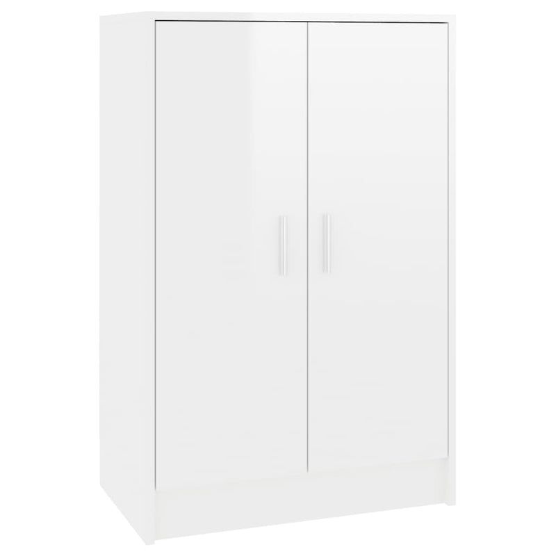 Load image into Gallery viewer, VidaXL Schoenenkast 60x35x92 cm spaanplaat hoogglans wit
