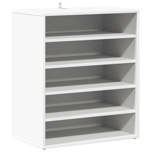 Vidaxl schoenenkast 60x35x70 cm bewerkt hout wit