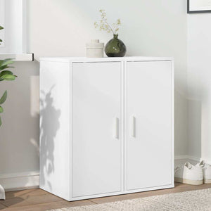 Vidaxl schoenenkasten 2 st 32x35x70 cm bewerkt hout wit