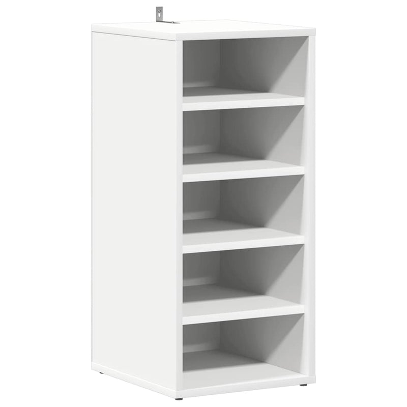 Load image into Gallery viewer, Vidaxl schoenenkast 31,5x35x70 cm bewerkt hout wit
