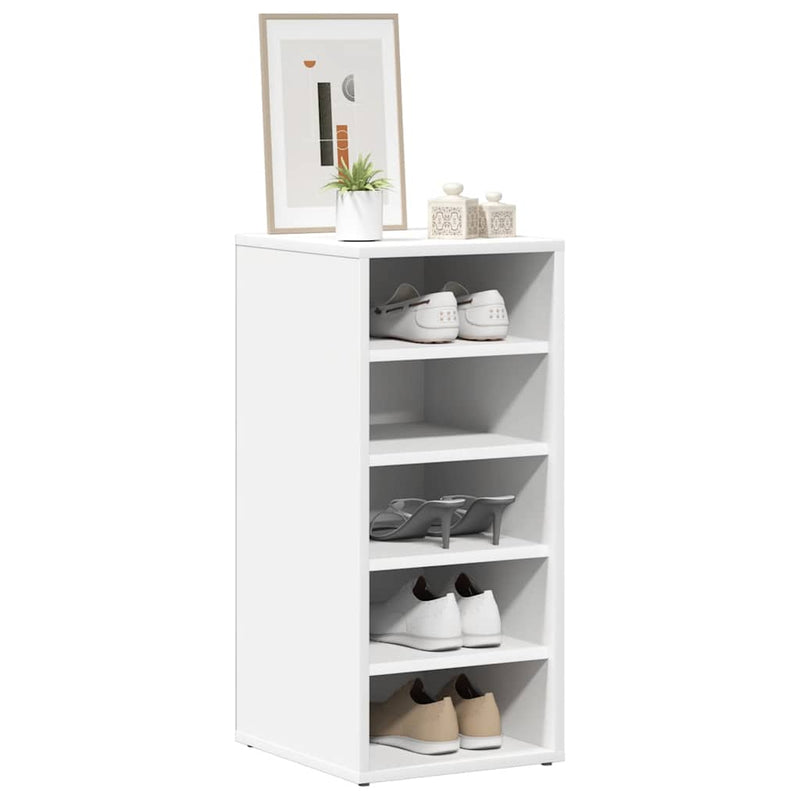 Load image into Gallery viewer, Vidaxl schoenenkast 31,5x35x70 cm bewerkt hout wit
