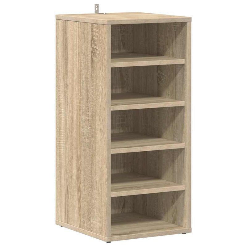 Load image into Gallery viewer, Vidaxl schoenenkast 31,5x35x70 cm bewerkt hout sonoma eikenkleurig
