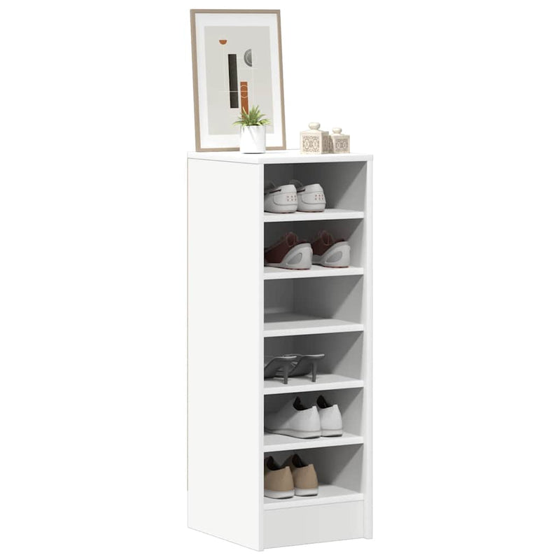 Load image into Gallery viewer, Vidaxl schoenenkast 31,5x35x90 cm bewerkt hout wit
