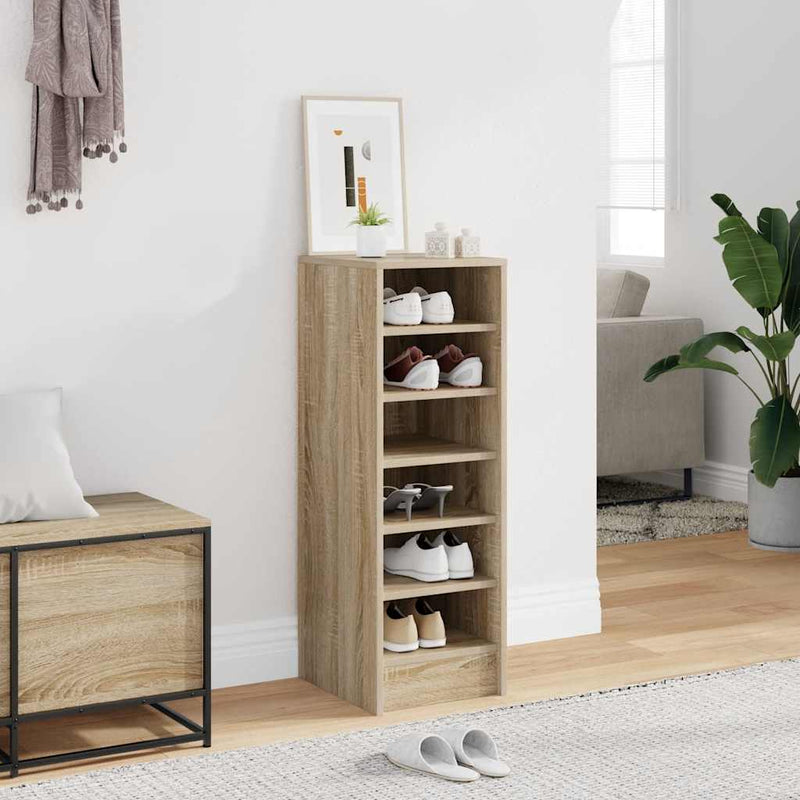Load image into Gallery viewer, Vidaxl schoenenkast 31,5x35x90 cm bewerkt hout sonoma eikenkleurig
