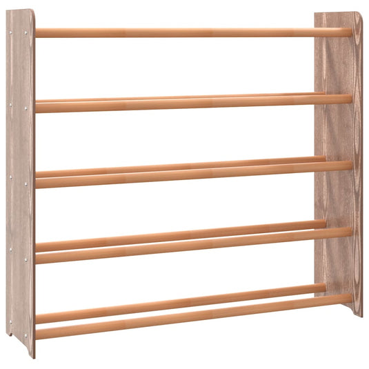 VidaXL Schoenenrek 90x24x81 cm bewerkt hout bruin
