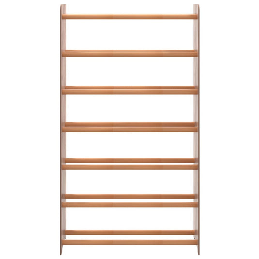 Vidaxl schoenenrek 65x24x117 cm bewerkt hout bruin