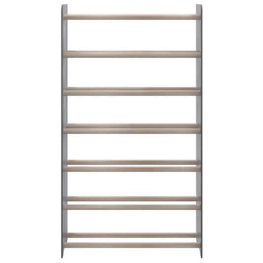 VidaXL Schoenenrek 65x24x117 cm bewerkt hout grijs