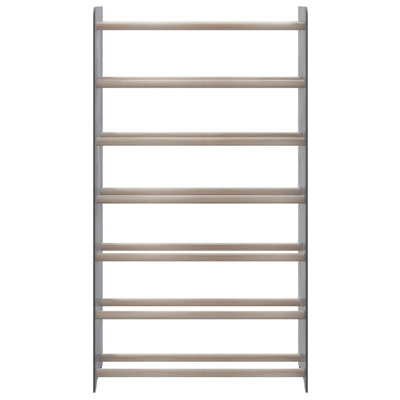 Load image into Gallery viewer, VidaXL Schoenenrek 65x24x117 cm bewerkt hout grijs
