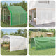 Vidaxl dekzeilen 2 st leno 260 g m² 4x10 m wit