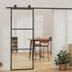 Vidaxl schuifdeur met beslag 76x205 cm aluminium en esg-glas