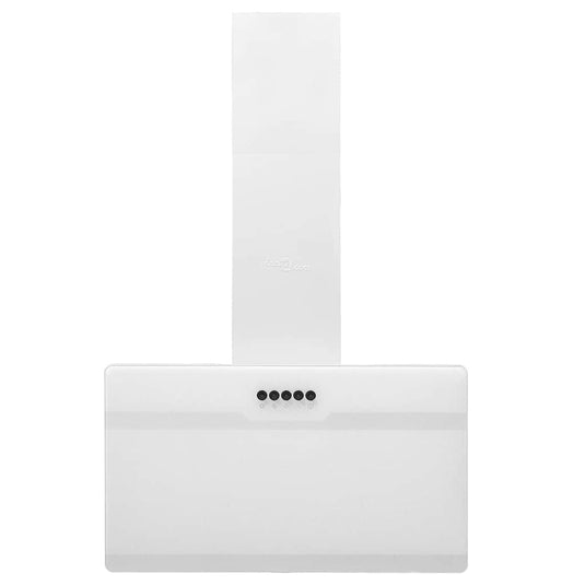 Vidaxl wandafzuigkap 60 cm staal en gehard glas wit