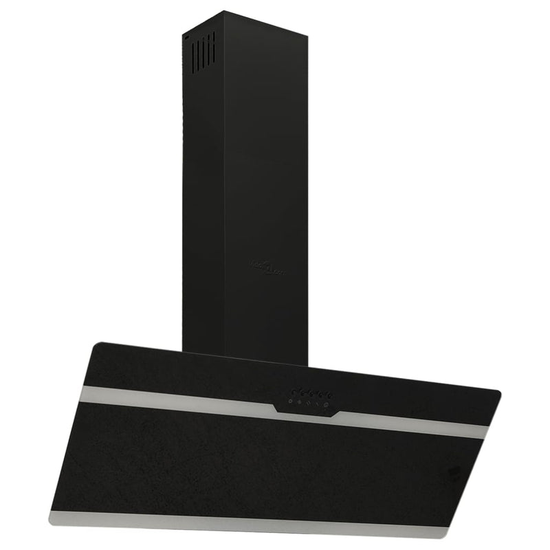 Load image into Gallery viewer, Vidaxl wandafzuigkap 90 cm staal en gehard glas zwart
