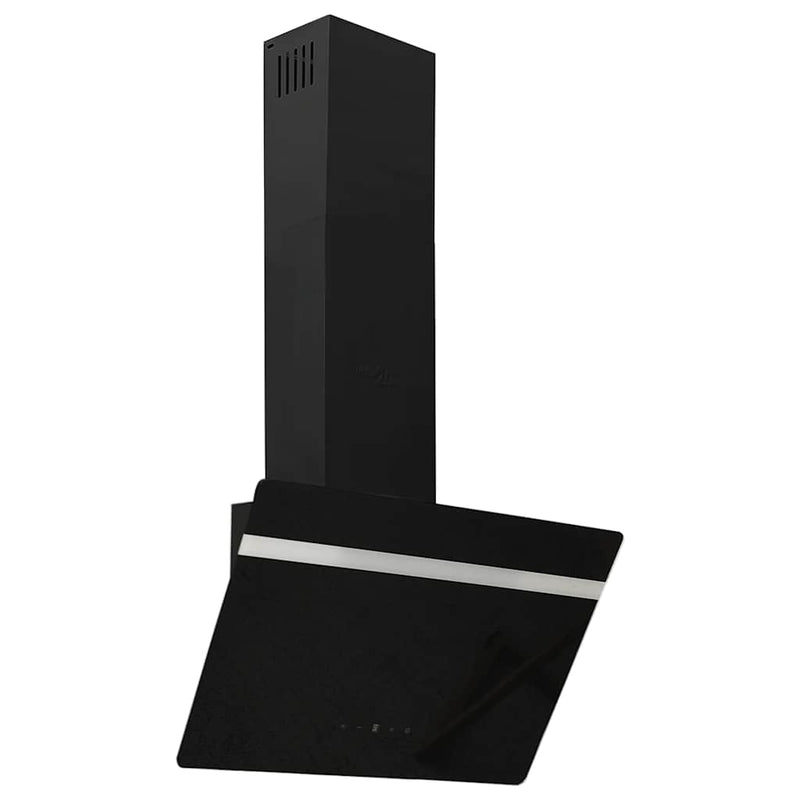 Load image into Gallery viewer, Vidaxl wandafzuigkap 60 cm staal en gehard glas zwart
