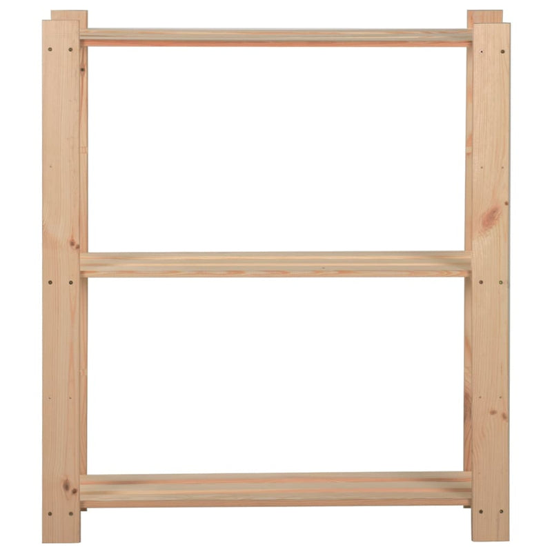 Load image into Gallery viewer, Vidaxl opbergrek 3-laags 80x28,5x90 cm massief grenenhout
