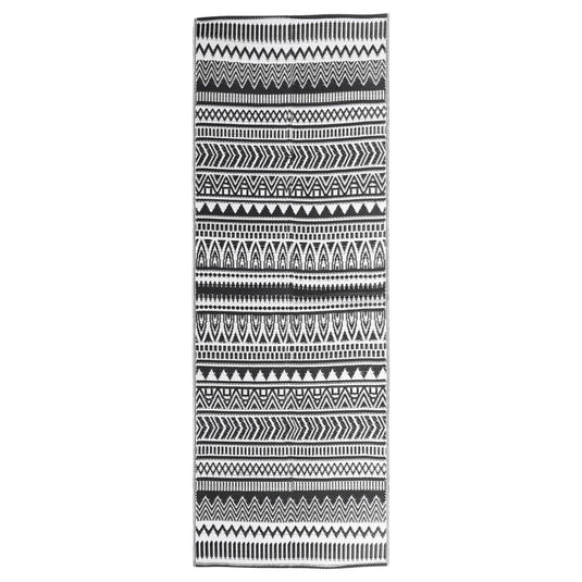 Vidaxl buitenkleed arakil 80x250 cm polypropeen zwart