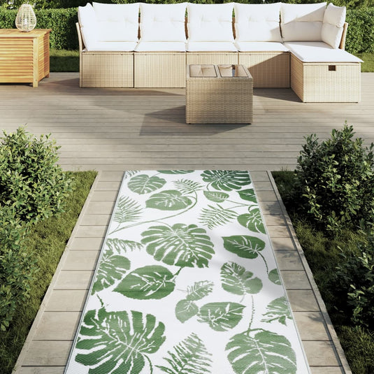 Vidaxl buitenkleed arakil 80x250 cm polypropeen groen