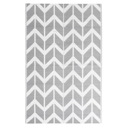 Vidaxl buitenkleed arakil 120x180 cm polypropeen grijs