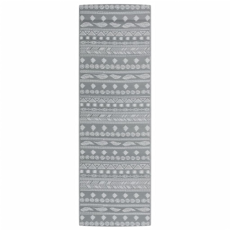 Afbeelding laden in galerijviewer, Vidaxl buitenkleed arakil 80x250 cm pp grijs

