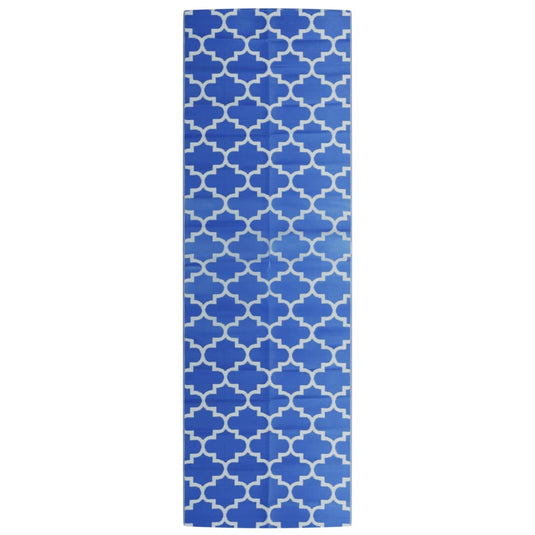 Vidaxl buitenkleed arakil 80x250 cm polypropeen blauw