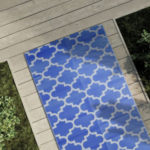 Vidaxl buitenkleed arakil 80x250 cm polypropeen blauw