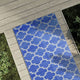Vidaxl buitenkleed arakil 80x250 cm polypropeen blauw