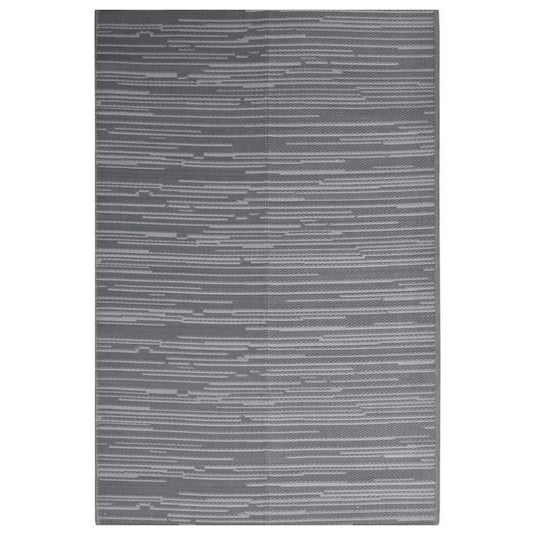 Vidaxl buitenkleed arakil 140x200 cm polypropeen antracietkleurig