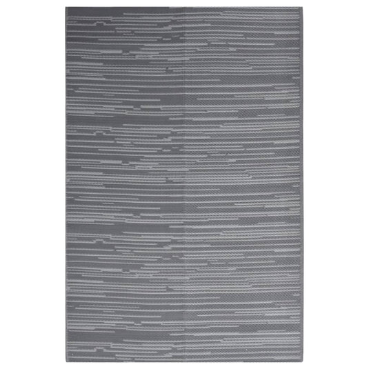 Vidaxl buitenkleed arakil 140x200 cm polypropeen antracietkleurig