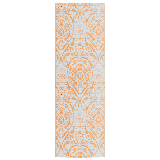 Vidaxl buitenkleed arakil 80x250 cm pp oranje en wit