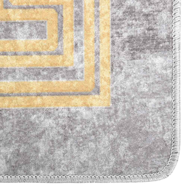 Load image into Gallery viewer, Vidaxl vloerkleed wasbaar anti-slip 120x180 cm grijs

