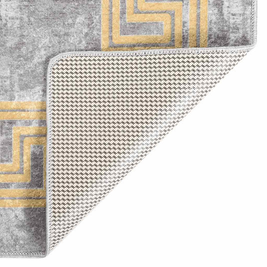 Vidaxl vloerkleed wasbaar anti-slip 160x230 cm grijs