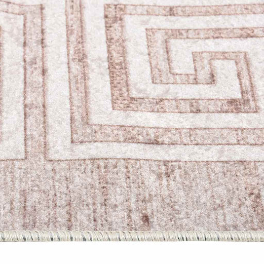 Vidaxl vloerkleed wasbaar anti-slip 80x150 cm beige