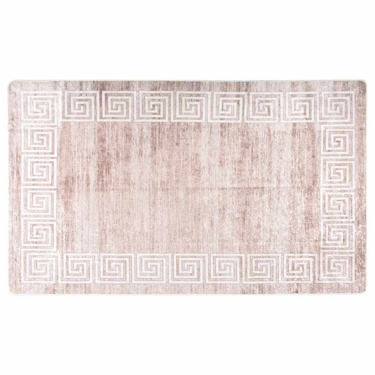 Vidaxl vloerkleed wasbaar anti-slip 120x180 cm beige