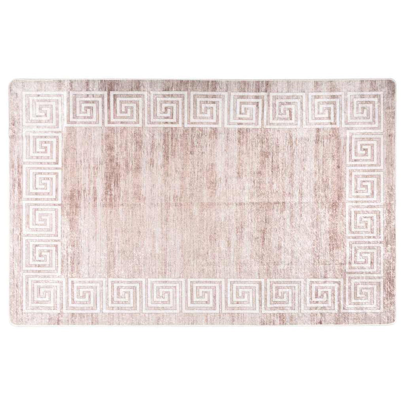 Afbeelding laden in galerijviewer, Vidaxl vloerkleed wasbaar anti-slip 160x230 cm beige
