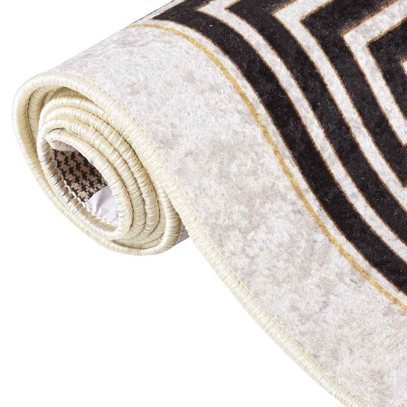 Chargez l'image dans la visionneuse de la galerie, Vidaxl vloerkleed wasbaar anti-slip 160x230 cm lichtbeige
