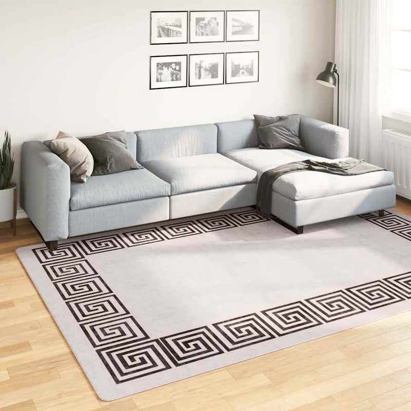 Laden Sie das Bild in Galerie -Viewer, Vidaxl vloerkleed wasbaar anti-slip 190x300 cm lichtbeige
