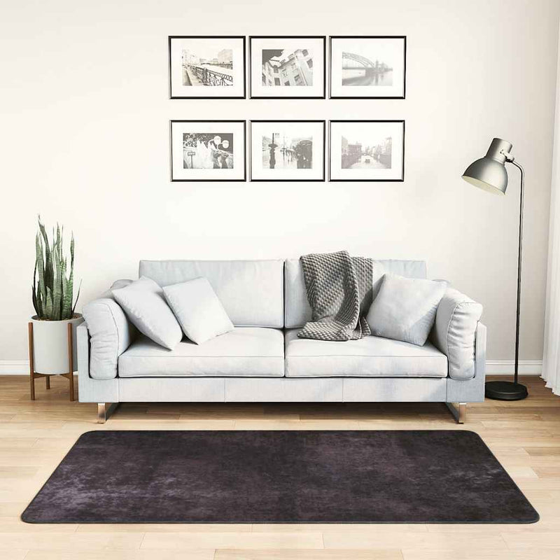 Load image into Gallery viewer, Vidaxl vloerkleed wasbaar anti-slip 80x150 cm antracietkleurig
