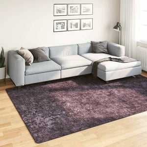 Vidaxl vloerkleed wasbaar anti-slip 190x300 cm antracietkleurig