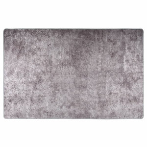 Vidaxl vloerkleed wasbaar anti-slip 80x150 cm grijs