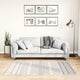 Vidaxl vloerkleed wasbaar anti-slip 80x150 cm zwart en wit