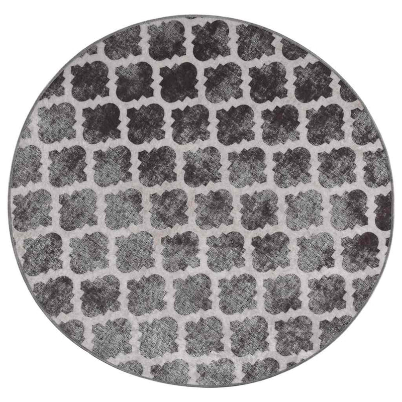 Load image into Gallery viewer, Vidaxl vloerkleed wasbaar anti-slip ø120 cm meerkleurig
