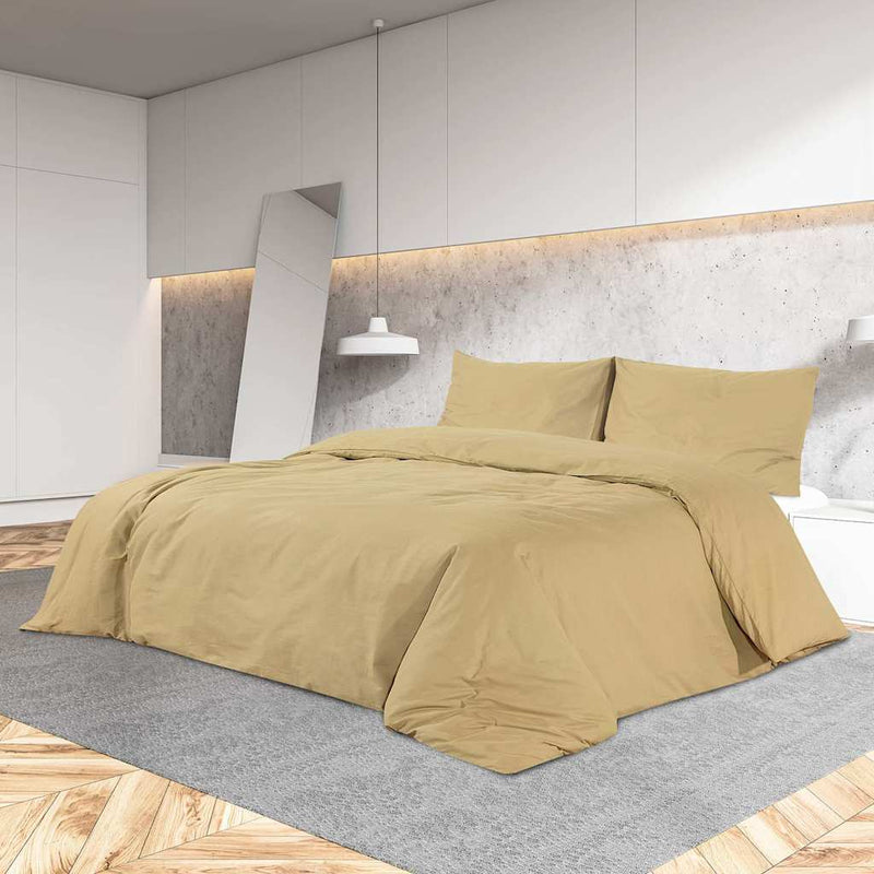 ギャラリービューアに画像をロードする, Vidaxl dekbedovertrekset lichtgewicht 200x200 cm microvezel taupe
