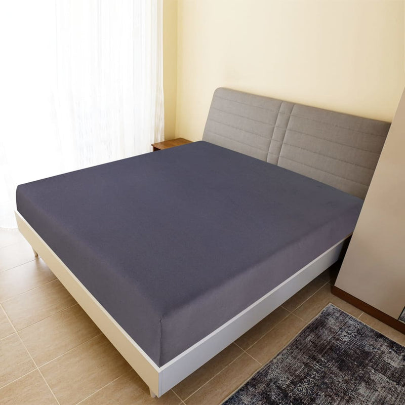 Load image into Gallery viewer, Vidaxl hoeslakens 2 st jersey 90x200 cm katoen antracietkleurig
