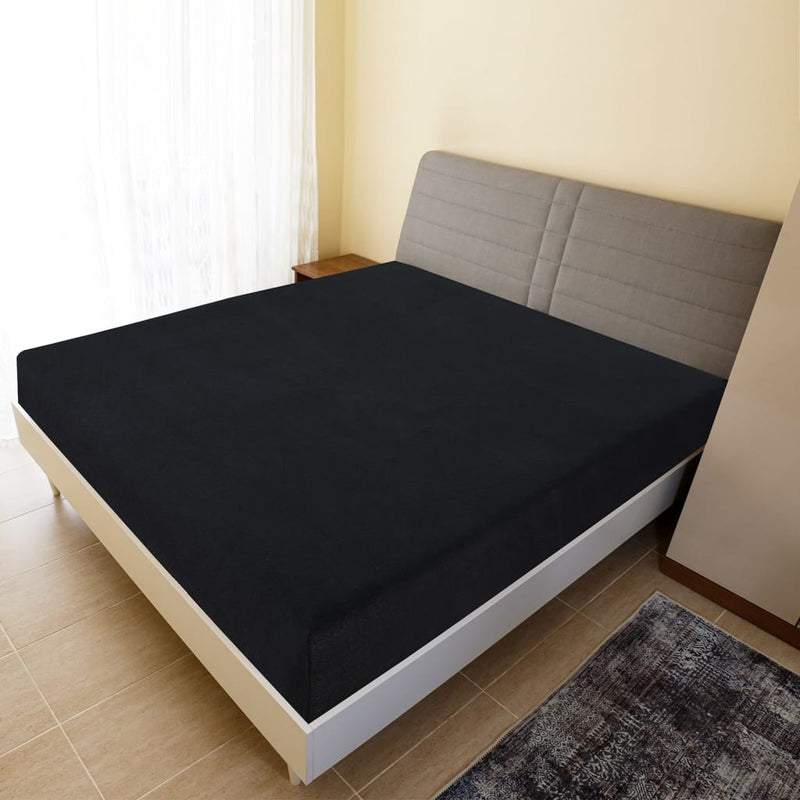 Load image into Gallery viewer, Vidaxl hoeslaken jersey 140x200 cm katoen zwart
