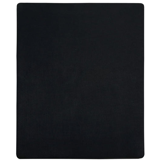 Vidaxl hoeslaken jersey 160x200 cm katoen zwart