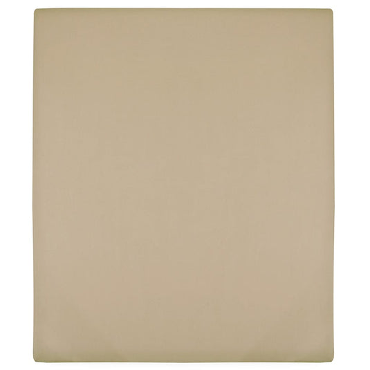 Vidaxl hoeslaken jersey 100x200 cm katoen taupe